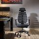 Quatropi Design Ergomomic Luxury Executive Black Leather Office Chair