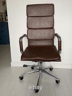 Quebec Soft Pad Office Chair Vintage Brown