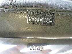 REDUCED Girsberger Diagon Black Leather Office Chair