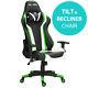 Rg-max Pro Reclining Sports Racing Gaming Office Desk Pc Fx Leather Chair Green