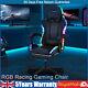 Rgb Gaming Leather Computer Chair Swivel Office Chair Recliner Desk Chair Uk