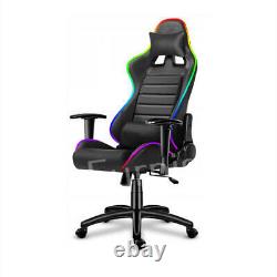 RGB Gaming Office Chair Racing Computer Chair Swivel Recliner Leather Executive