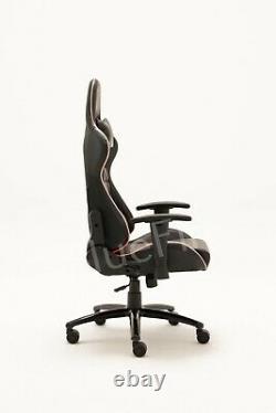 RGB Gaming Racing Office Chair Computer Chair Swivel Recliner Leather Executive