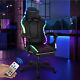 Rgb Office Chair Gaming Computer Desk Swivel Recliner Chair Leather Footrest