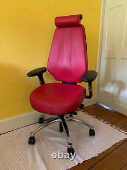 RH Logic 400 Elite Office/Task Chair in Red Leather