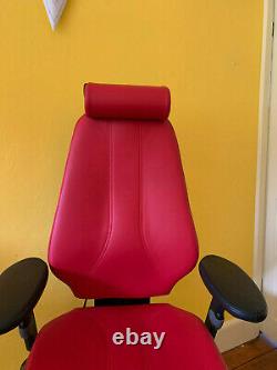 RH Logic 400 Elite Office/Task Chair in Red Leather