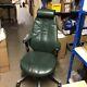 Rh Logic Elegance Ergonomic Office Chair In Dark Green Leather