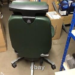 RH Logic Elegance Ergonomic Office Chair In Dark Green Leather