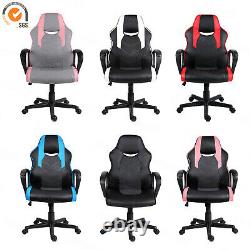 Racing Car Gaming Chair Computer Office PU Leather Recliner Executive Swivel