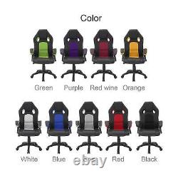 Racing Chair Sport Swivel PU Leather Mesh Gaming Desk Executive Office Chairs