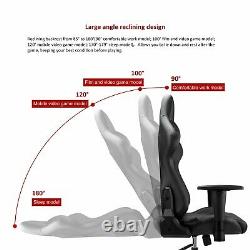 Racing Gaming Chair Ergonomic Leather Swivel Office Computer Desk Seat Recliner