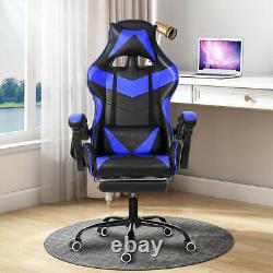Racing Gaming Chair High Back Office Chair Recliner Computer Leather Swivel Desk