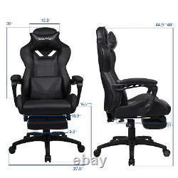 Racing Gaming Chair Swivel Computer Desk Office Chair Massage Recliner Massage