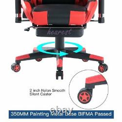 Racing Gaming Chair Swivel Lift Computer Desk Leather Office Chairs Teens Kids
