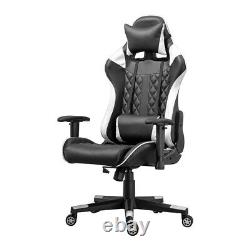 Racing Gaming Chair Swivel Office Computer Desk Chair PU Leather Ergonomic Home