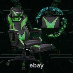 Racing Gaming Chair Swivel PU Computer Office Chairs Ergonomic Massage Recliner