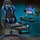 Racing Gaming Chair Swivel Recliner Home Office Gamer Computer Desk With Wheels