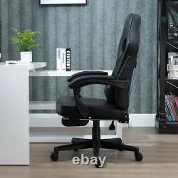 Racing Gaming Chairs Office Executive Swivel Leather Computer Desk Chair Black