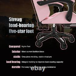 Racing Gaming Computer Office Chair Adjust Swivel Recliner Leather withFootrest UK