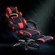 Racing Gaming Computer Office Chair Pu Leather Adjustable Swivel Armrest Seat