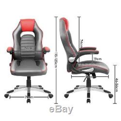 Racing Gaming Office Chair Computer Executive Recliner Swivel Sport PU Leather