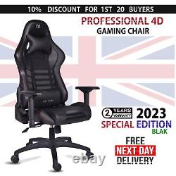 Racing Gaming Office Chair PU Leather Swivel Adjustable Computer Chair Executive
