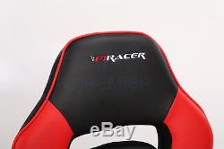 Racing Leather F1racer Sports Office Chair Reclining Gaming Desk Pc Car Computer