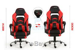 Racing Leather Gpracer Sports Office Chair Reclining Gaming Desk Pc Car Computer