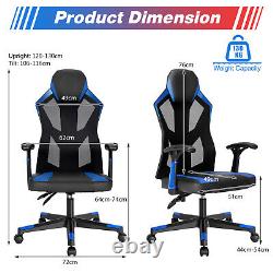 Racing Style Gaming Chair Mesh Swivel Executive Task Chair Home Office Recliner