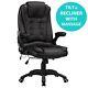 Raygar Luxury Executive Leather 6 Point Massage & Reclining Swivel Office Chair