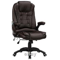RayGar Luxury Executive Leather 6 Point Massage & Reclining Swivel Office Chair