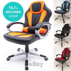 RayGar Office Chair Deluxe Padded Gaming Racing Swivel Seat