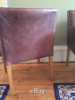 Real Leather Chairs X 10. Function, Dining, Office, Pub, Resturant