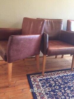 Real Leather Chairs X 10. Function, Dining, Office, Pub, Resturant