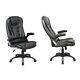 (recliner Black) Neo Executive Leather Gaming Computer Desk Office Swivel