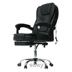 Recliner Leather Executive Computer Chair Office Gaming Swivel Luxury Massage