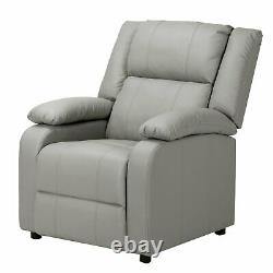Recliner Sofa Chair Armchair Luxury Seater PU Leather Cinema Home Office Bedroom