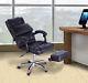 Reclining Faux Leather Computer Office Chair Pu Chairs Swivel Height Adjustable