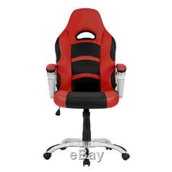 Reclining Racing Chair Gaming Office Chair Executive Computer Desk Leather Chair