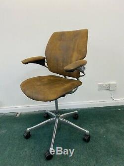 Refurbished Humanscale Freedom Low Back Task Chair SHABBY CHIC CHROME FRAME