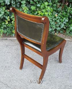 Regency Style Mahogany Office Chair