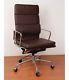 Reproduction Of Eames Brown Real Leather High Back Executive Office Chair