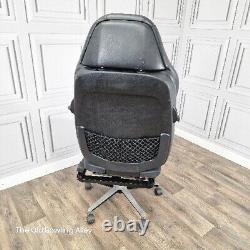 Retro Up-cycled BMW E36 M3 Car Black Leather Swivel Office Gaming Chair Seat