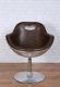 Retro Vintage Aviation Swivel Egg Chair Bonded Leather Kitchen/dining/office