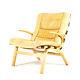 Retro Vintage Danish Farstrup Beech & Leather Lounge Easy Chair Armchair 50s 60s