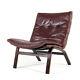 Retro Vintage Danish Farstrup Rosewood & Leather Lounge Easy Chair Armchair 70s