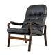 Retro Vintage Danish Leather Easy Chair Armchair 60s 70s Mid Century Modern Teak