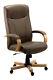 Richmond Luxury Brown Leather Executive Office Chair By Teknik Free Delivery