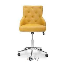 Rocco Leather Effect Office Chair with Wheels