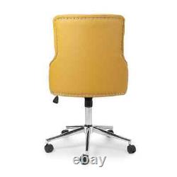 Rocco Leather Effect Office Chair with Wheels